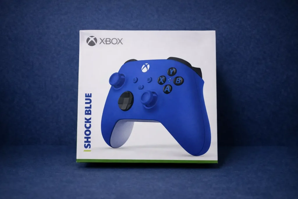 Manette Xbox bleue pour console et PC