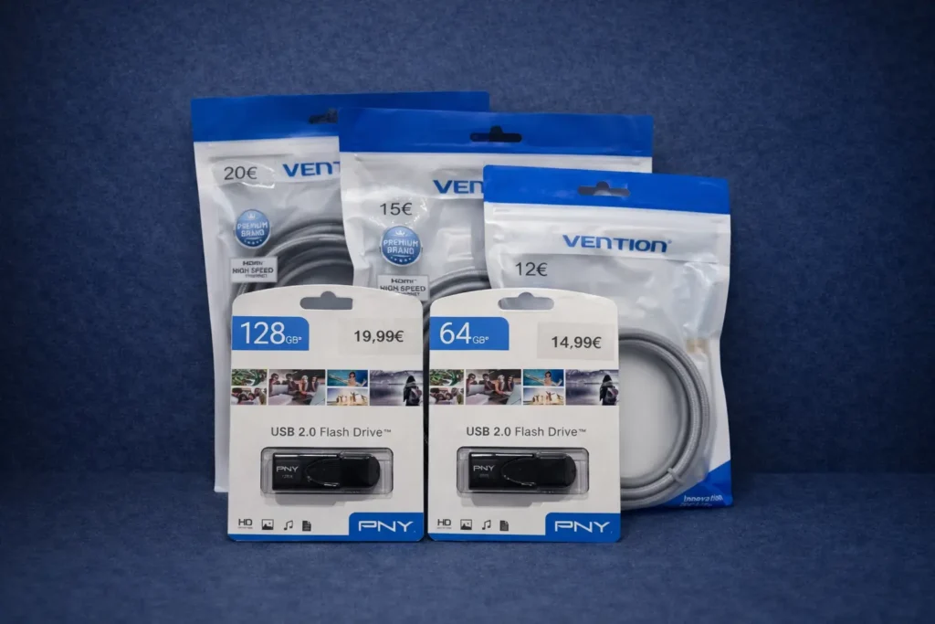 Clés USB PNY et câbles HDMI haute vitesse
